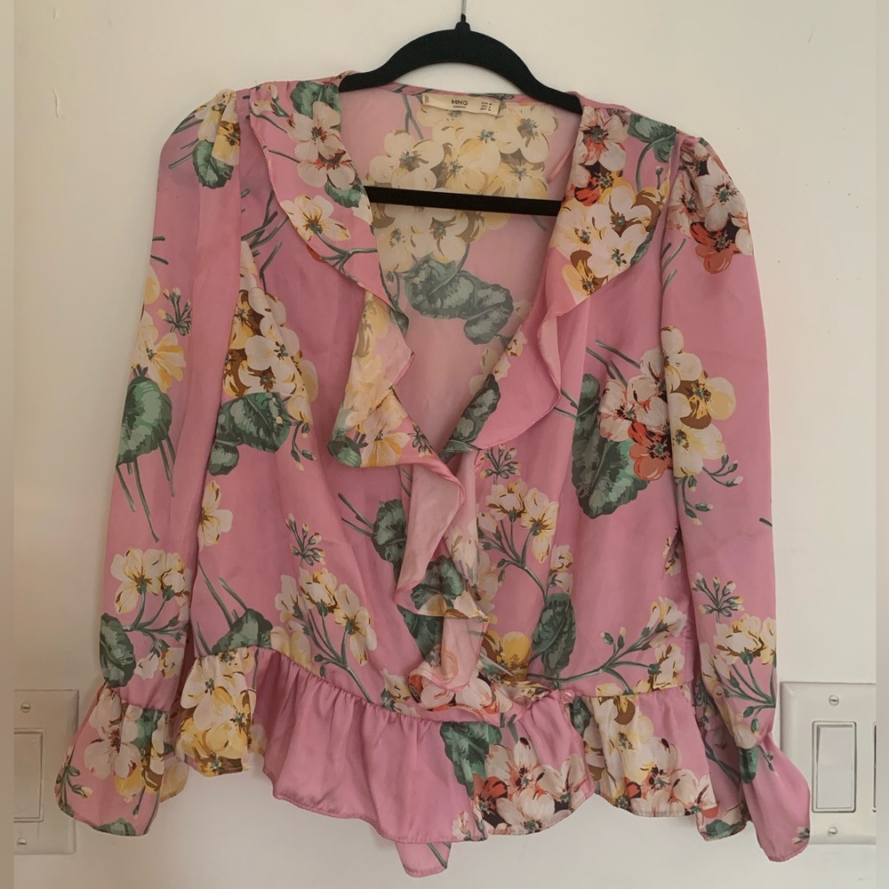 Mango Floral Blouse